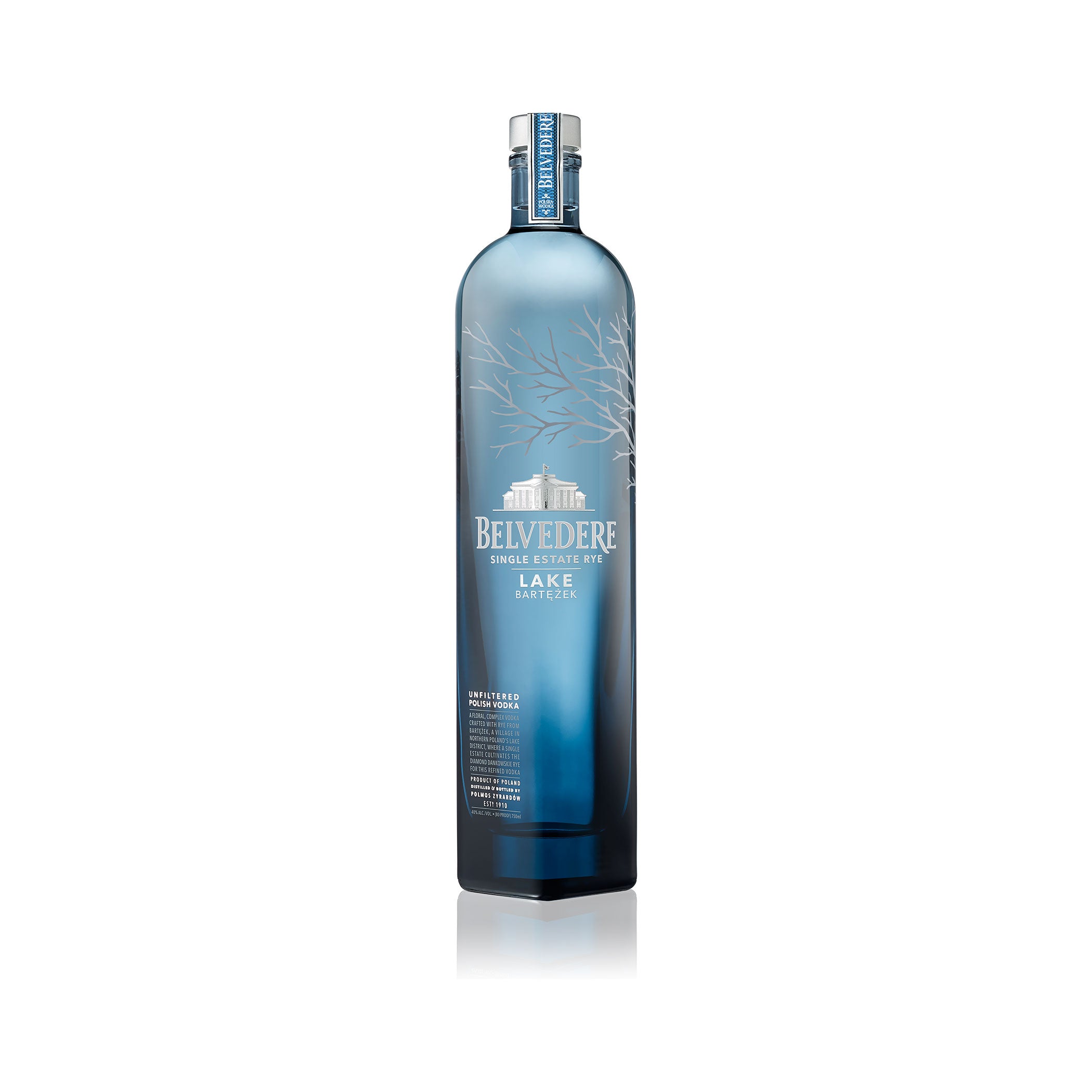 Belvedere Single Estate Rye Wodka Lake Bartężek Premium Vodka 0,7L 40% Vol. - Belvedere Vodka - Feinste Spirituosen