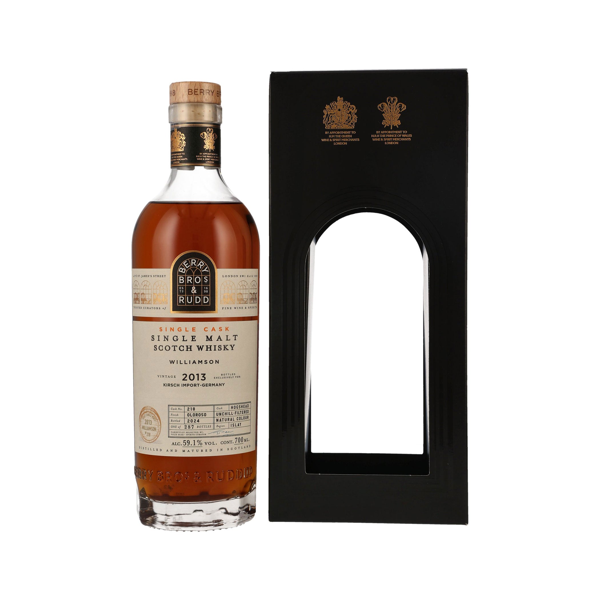 Williamson 2013/2024 - Berry Bros. & Rudd - Islay Single Malt Scotch Whisky - Williamson - Feinste Spirituosen