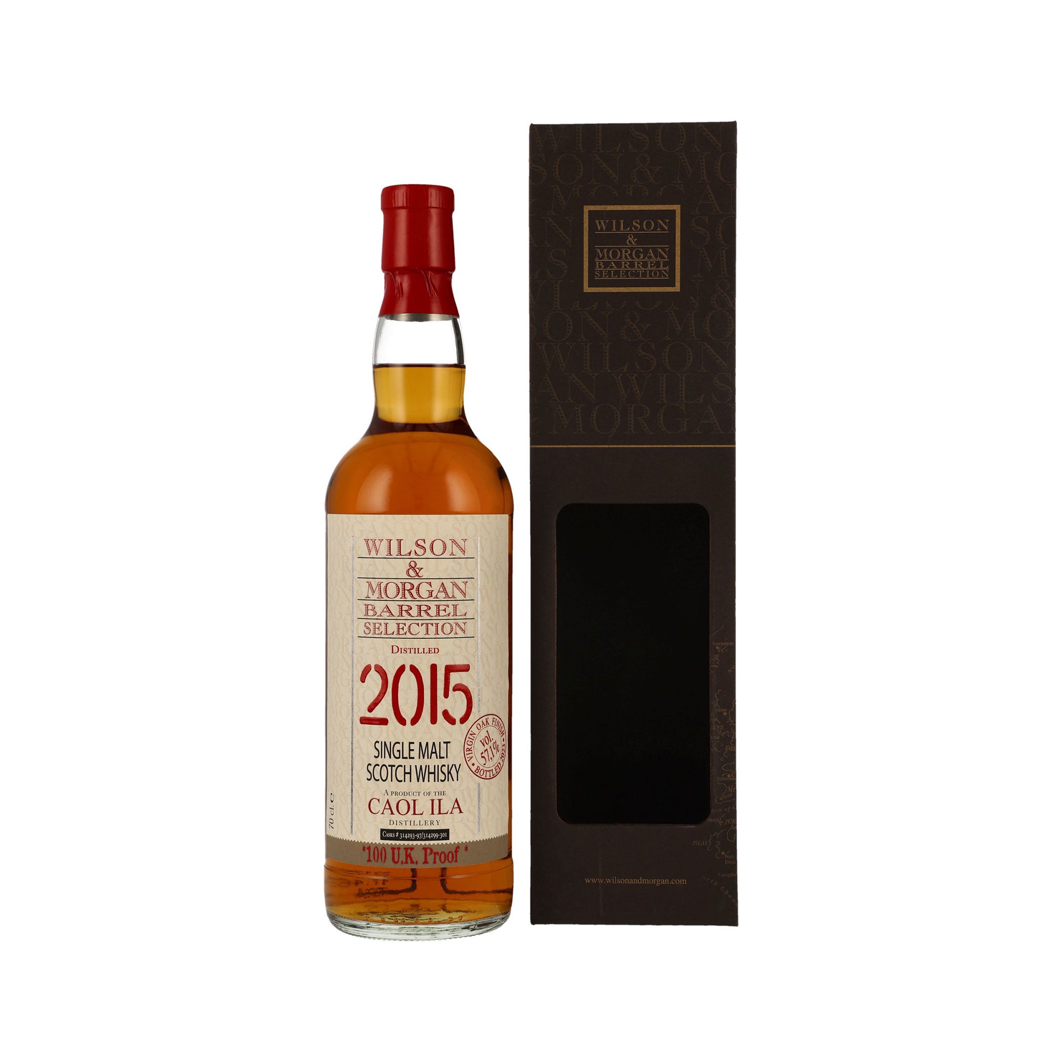 Caol Ila 2015/2023 - Virgin Oak Finish - 100 U.K. Proof - Wilson & Morgan - Single Malt Scotch Whisky