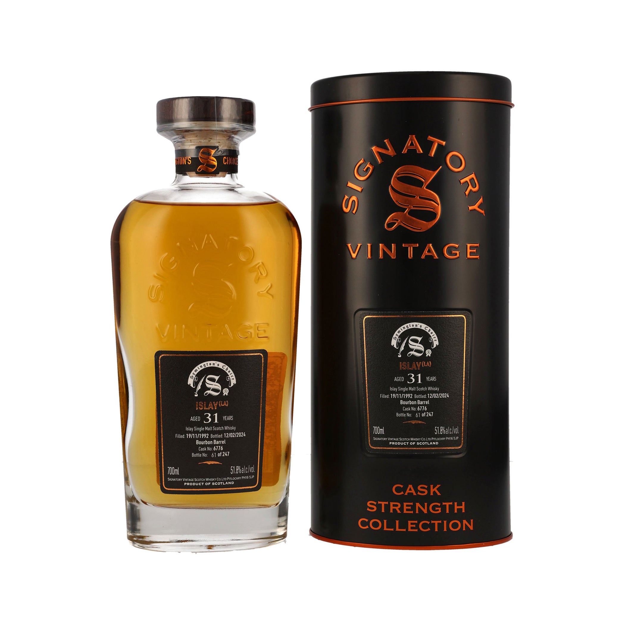 Unnamed Islay 1992/2024 #6776 - Signatory Vintage Islay Single Malt Scotch Whisky - Symington’s Choice - Unknown Islay - Feinste Spirituosen