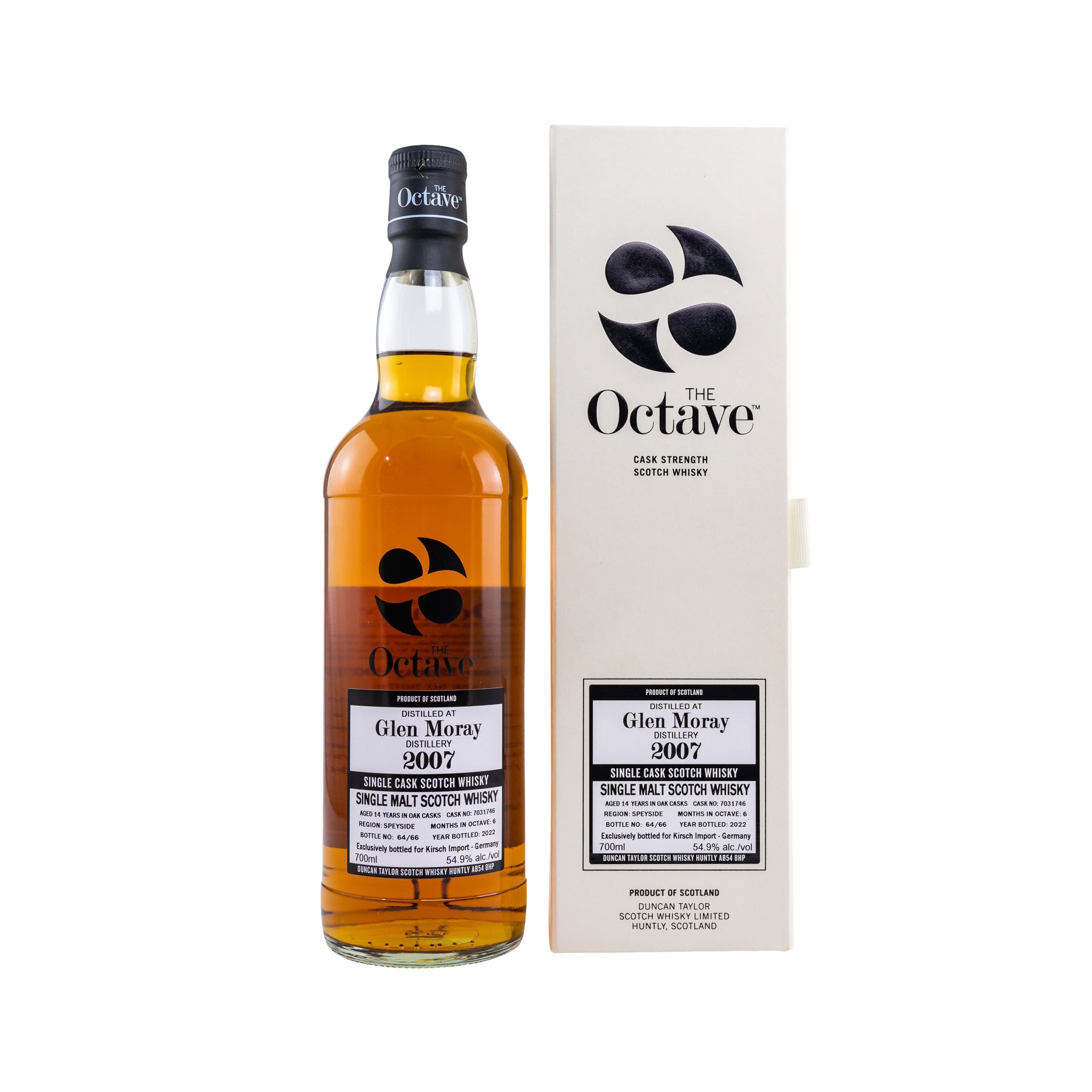 Glen Moray 2007/2022 - 14 Years - Single Cask #7031746 - The Octave (Duncan Taylor)