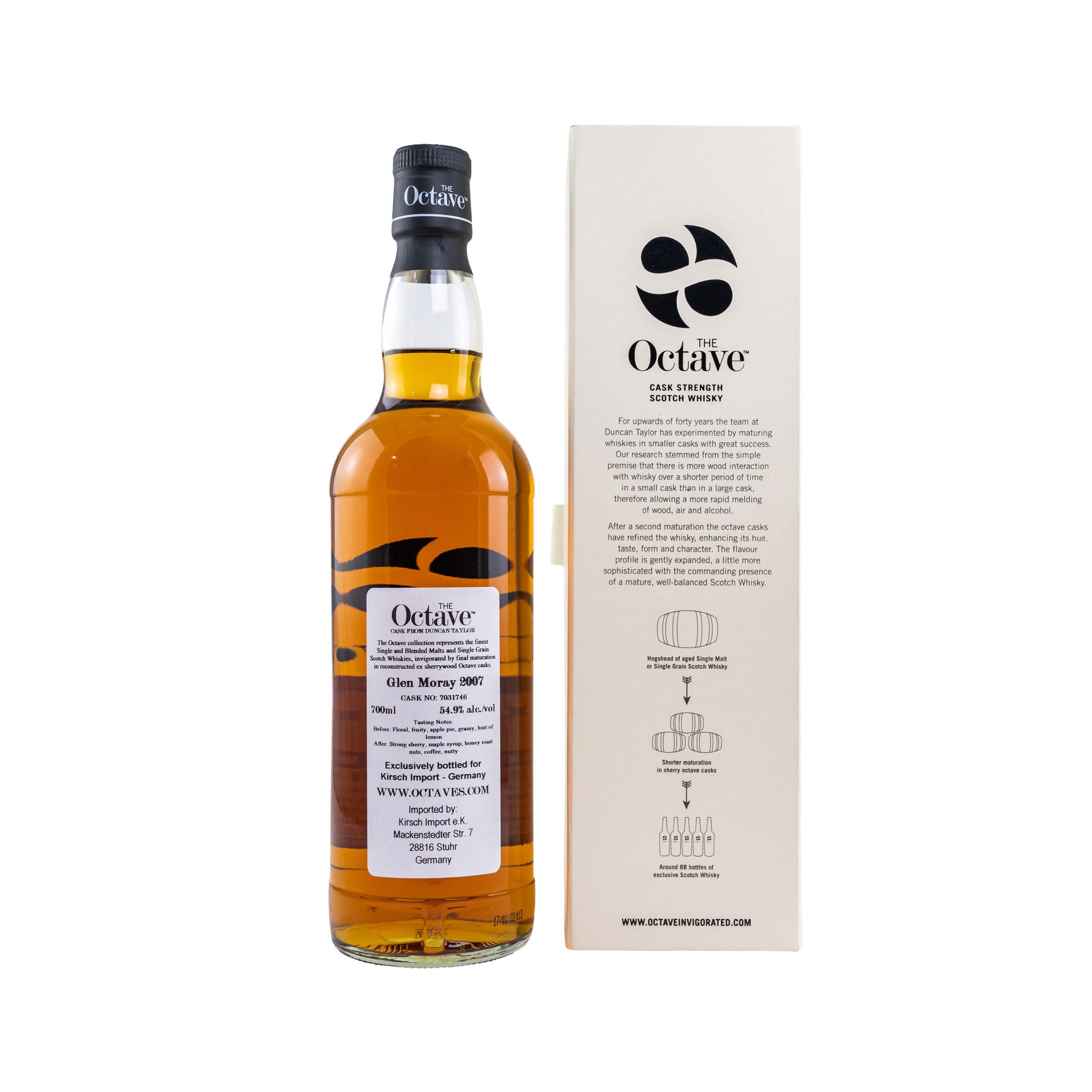 Glen Moray 2007/2022 - 14 Years - Single Cask #7031746 - The Octave (Duncan Taylor)